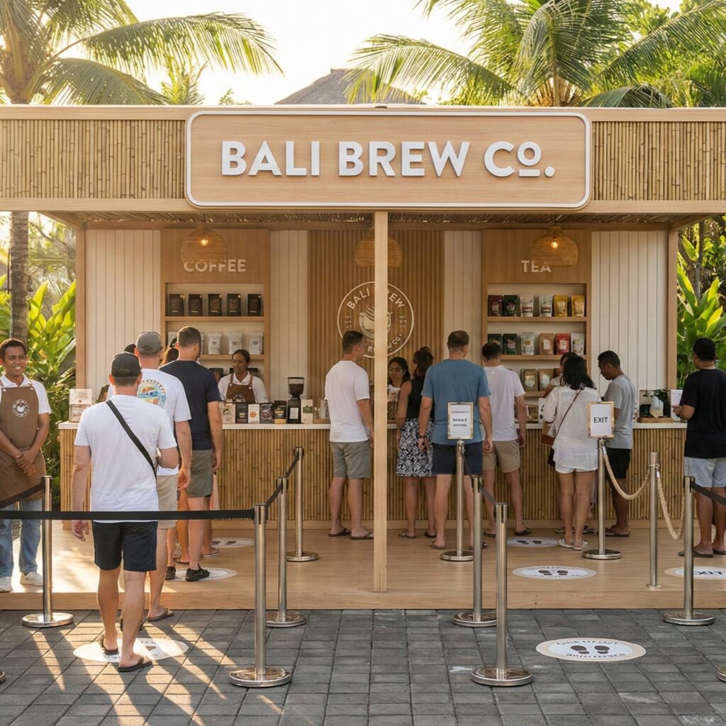 7 strategy layout booth effective agar alur antrian pelanggan tidak menumpuk