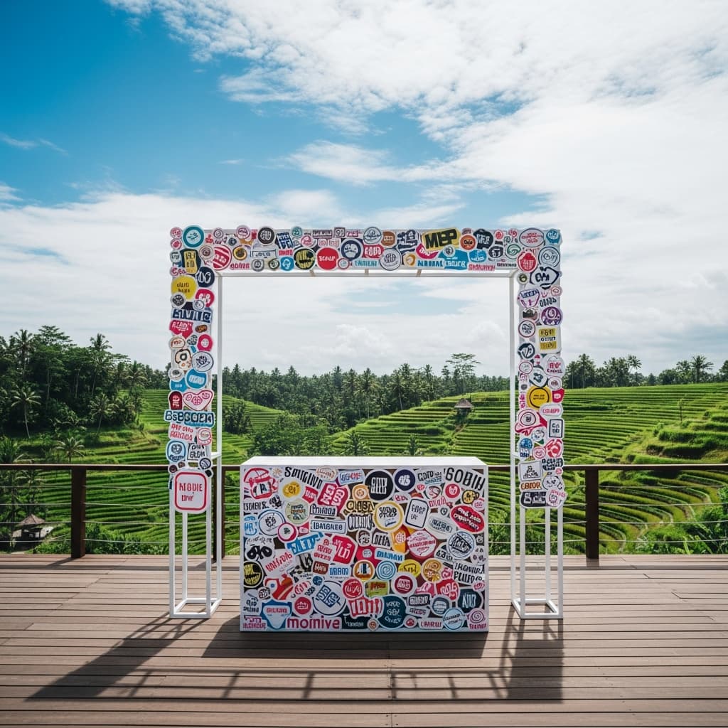 Sticker booth di Bali