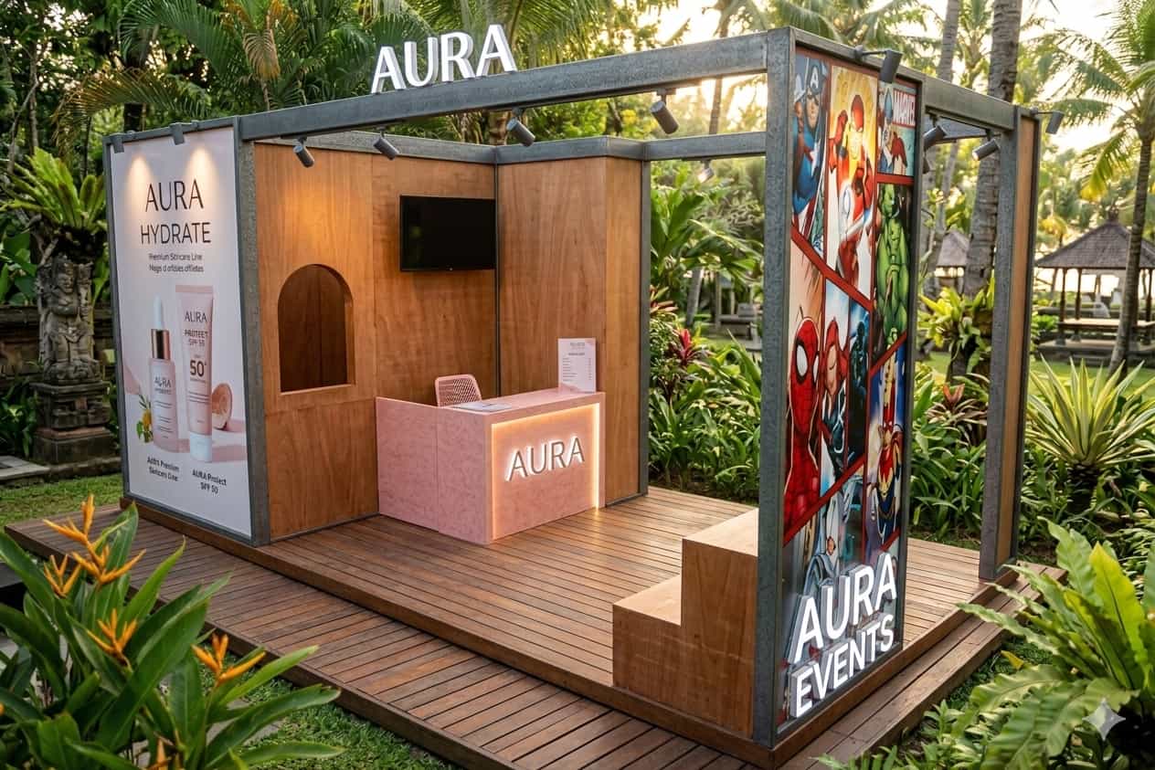 Material Booth di Bali
