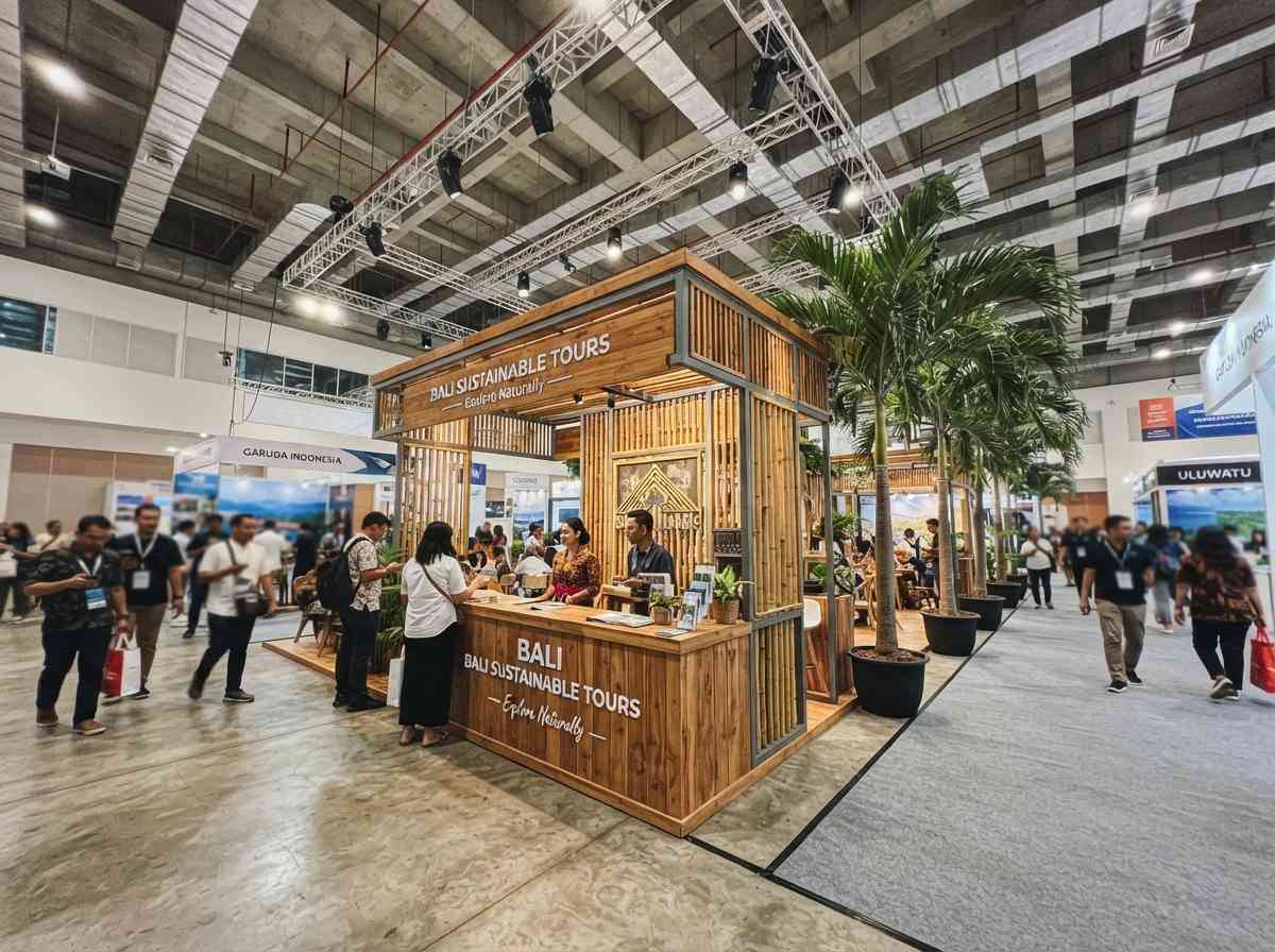 Memilih konfigurasi jenis stand expo kustom yang aman dan estetis untuk pameran dagang internasional di Bali